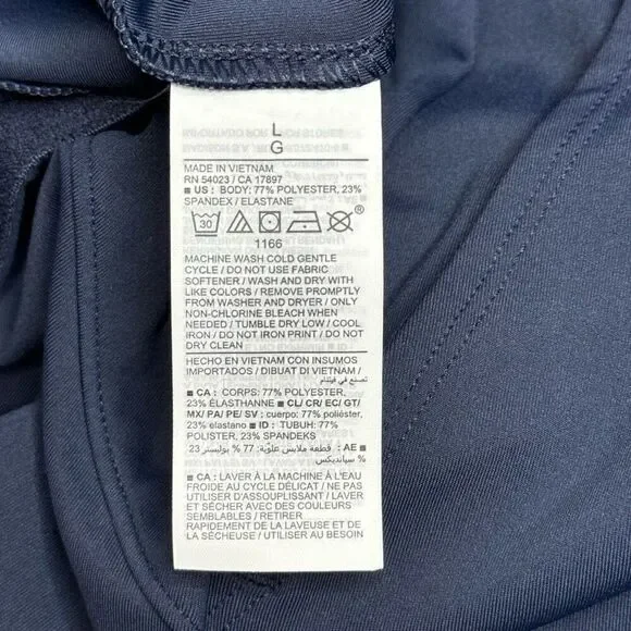 Old Navy NWT navy blue wide leg power soft leggings size L - Picture 12 of 16